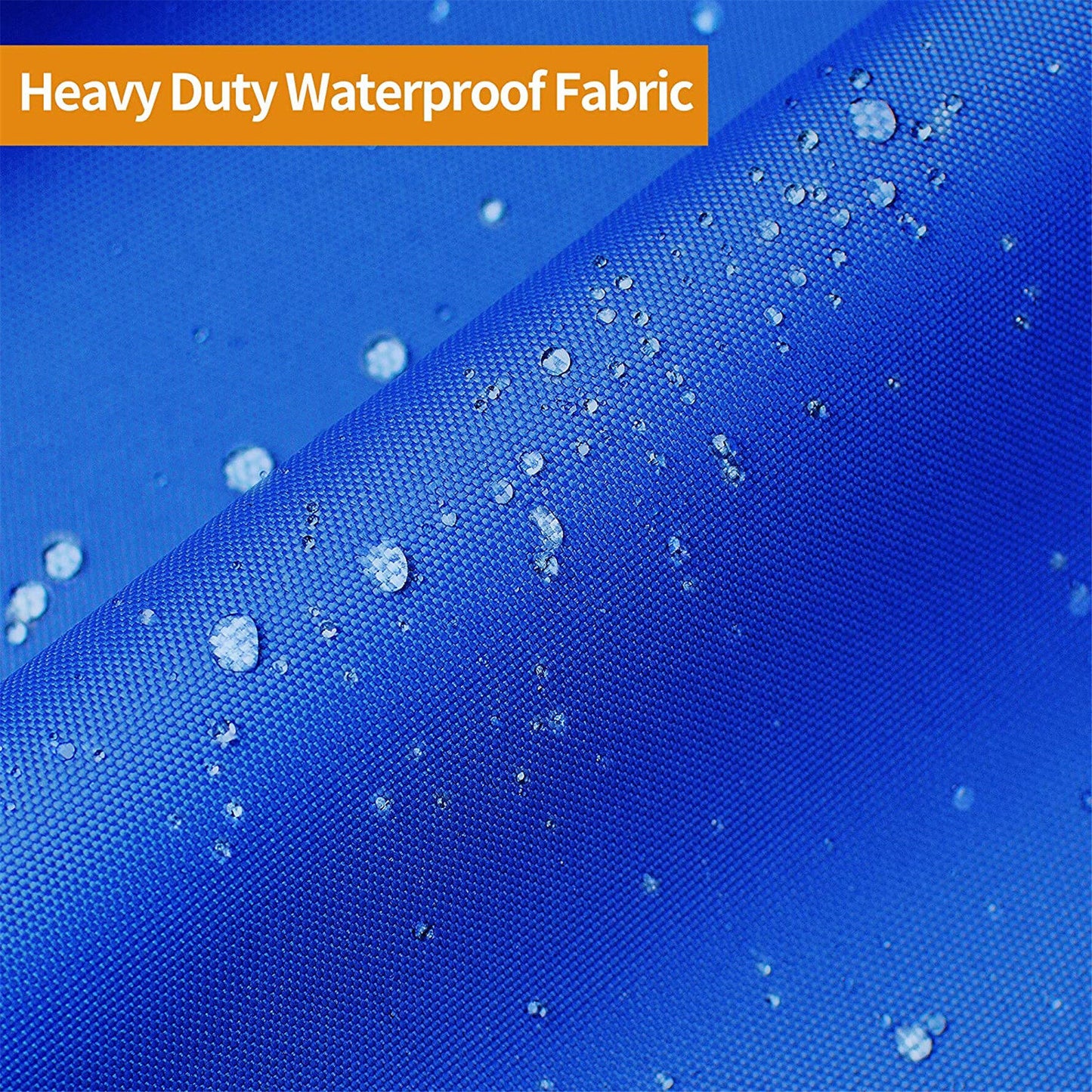 ALL-CARB 600D Water Proof Heavy Duty Trailerable Boat Cover Replacement for Jon Boat 16ft length Beam Width to 75inches Bule