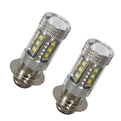 ALL-CARB 2 Pcs Super White 8500K LED 100w Headlights Bulbs Replaement for Honda 125 200 250 450 1985-2004