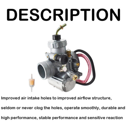 ALL-CARB New Carburetor with Filter Fit for Suzuki Quadrunner 250 LT250 LT250EF LT250E 2x4 1985-1987
