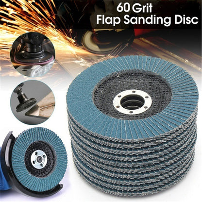 ALL-CARB 50Pack 4.5 Inch x 7/8 Inch Flap Disc Zirconia Premium Grinding Wheel 120 Grit Type-29 Fit for Angle Grinder