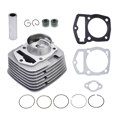 ALL-CARB Cylinder Kit Piston 65.5mm Rings Gaskets 250cc Replacement for Honda 250CM3 ATC200 ARC XL200
