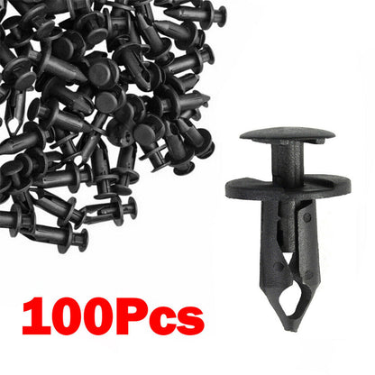 ALL-CARB ATV Retainer Clips 8mm Push Pin Splash Guard Body Panel 100 pcs Replacement for Honda