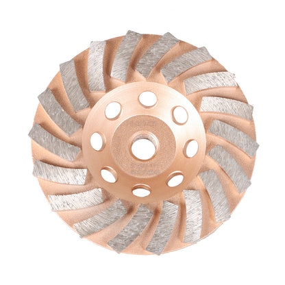 ALL-CARB 5 Inch 18 Turbo Segments 5/8 Inch -11 Arbor Grinding Wheels Diamond Cup Grinding Wheels Fit for Concrete and Masonry Available