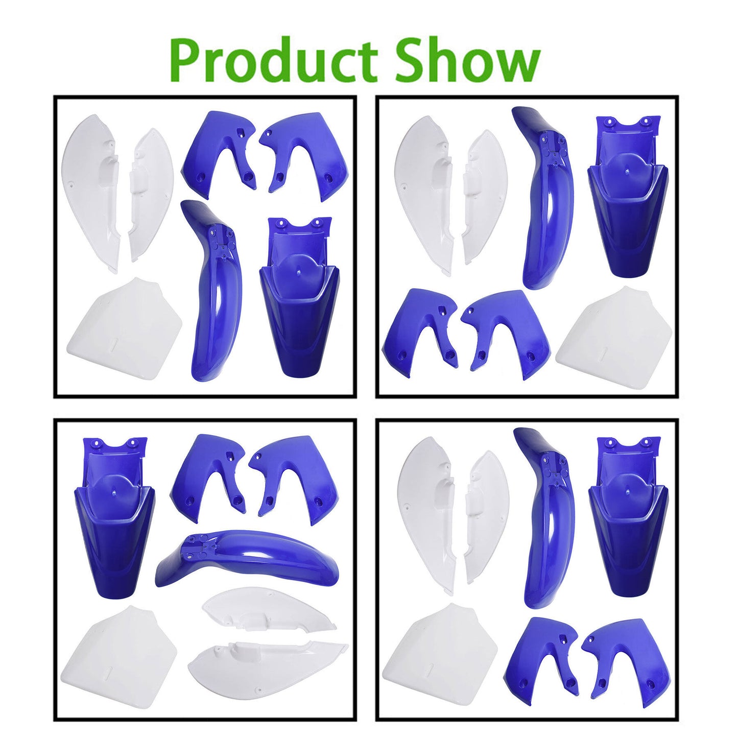 ALL-CARB Plastic Fender Fairing Replacement for Kawasaki KX 65 KLX 110 KLX110 DRZ110 Suzuki RM65 Blue