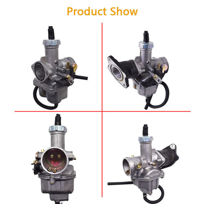 Carburetor and Boot Kit Replacement for Honda 1977-1990 CB125S 2004-2013 CRF100F 1974-1998 XL100 1979-1985 XL100S 1981-1984 XR100 1985-2004 XR100R 1980-1984 XR200 1981-2002 XR200R Carb