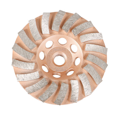 ALL-CARB 4-1/2 Inch 18 Turbo Segments 5/8 Inch -11 Arbor Grinding Wheels Diamond Cup Grinding Wheels Fit for Concrete and Masonry Available