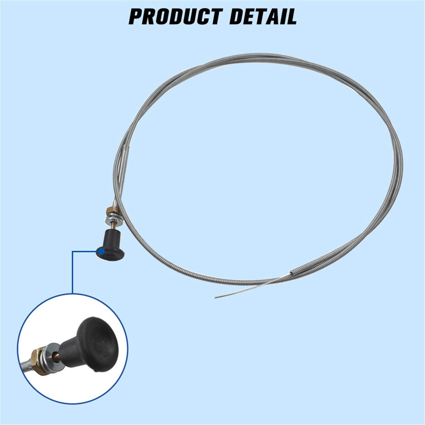 ALL-CARB 237 Rotary Universal Push Pull Choke Cables 63 Inner 60 Conduit Travel 2-3/4