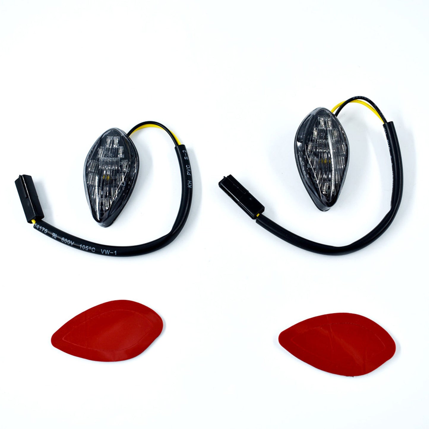 ALL-CARB 12 FLUSH LED Turn Signals Light Mounting kit Replacement for Honda Grom 2014 2015 2016 Flush LED Turn Signals Blums