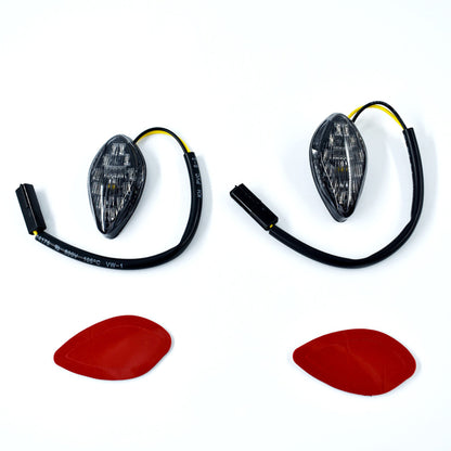 ALL-CARB 12 FLUSH LED Turn Signals Light Mounting kit Replacement for Honda Grom 2014 2015 2016 Flush LED Turn Signals Blums