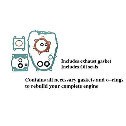 ALL-CARB Engine Head Gasket Kit with Oil Seals Replacement for Yamaha Blaster 200 YFS200 1988-2006