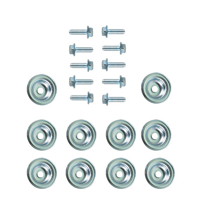 ALL-CARB 10 Piece Set UTV Skid Plate Bolts and Washers Replacement for Polaris General Ranger RS1 RZR 500 570 700 800 900 1000 Turbo 7556065 7518529