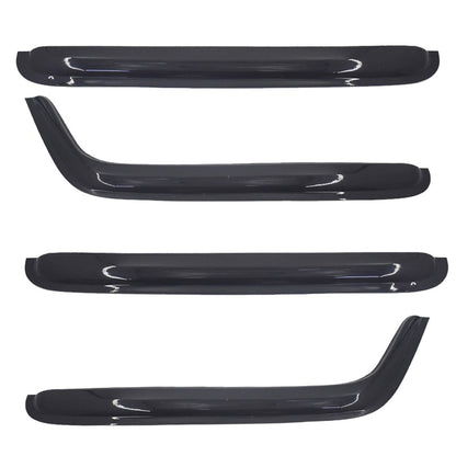 ALL-CARB Window Vent Visors Shade Sun Rain Wind Guards Deflectors Cover Acrylic Replacement for 2007-2018 Wrangler JK 4-Door Outside 4 Pieces Black