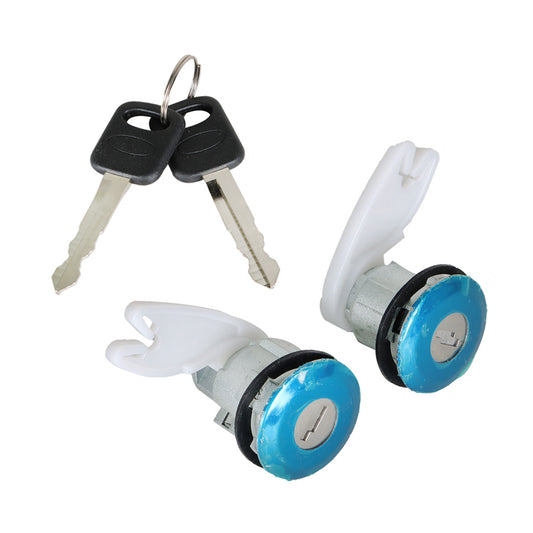 ALL-CARB F2UZ1522050A Door Lock Cylinder Set w/Keys Replacement for 1992-1995 Ford Truck Bronco F2UZ1522050A