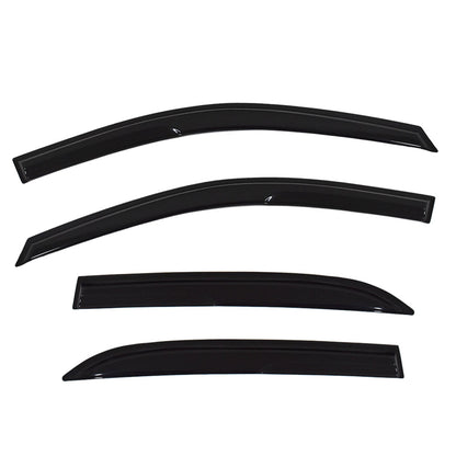 ALL-CARB Window Vent Visors Shade Sun Rain Wind Guards Deflectors Cover Acrylic Replacement for 2003 2004 2005 2006 2007 Honda Accord Sedan 4-Door Outside 4 Pieces Black