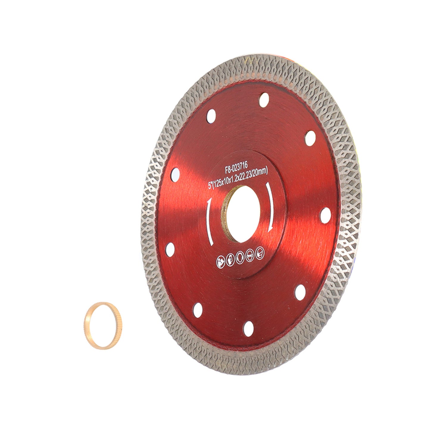 ALL-CARB 5 Inch Diamond Porcelain Saw Blade Ceramic Cutting Disc Wheel for Cutting Ceramic Tile Porcelain Granite Marbles