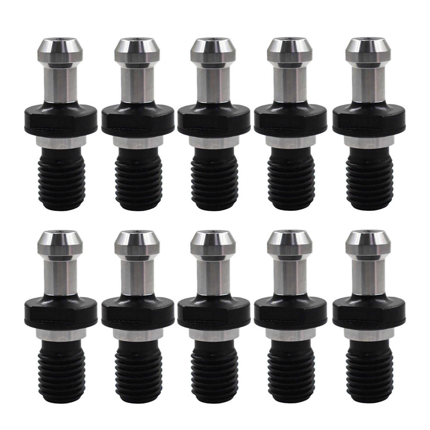 ALL-CARB 10 Packs Solid Pull Stud Retention Knob CAT50 45 Degree 0.903 Inch Suitable for Hass Fryer