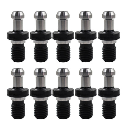 ALL-CARB 10 Packs Solid Pull Stud Retention Knob CAT50 45 Degree 0.903 Inch Suitable for Hass Fryer