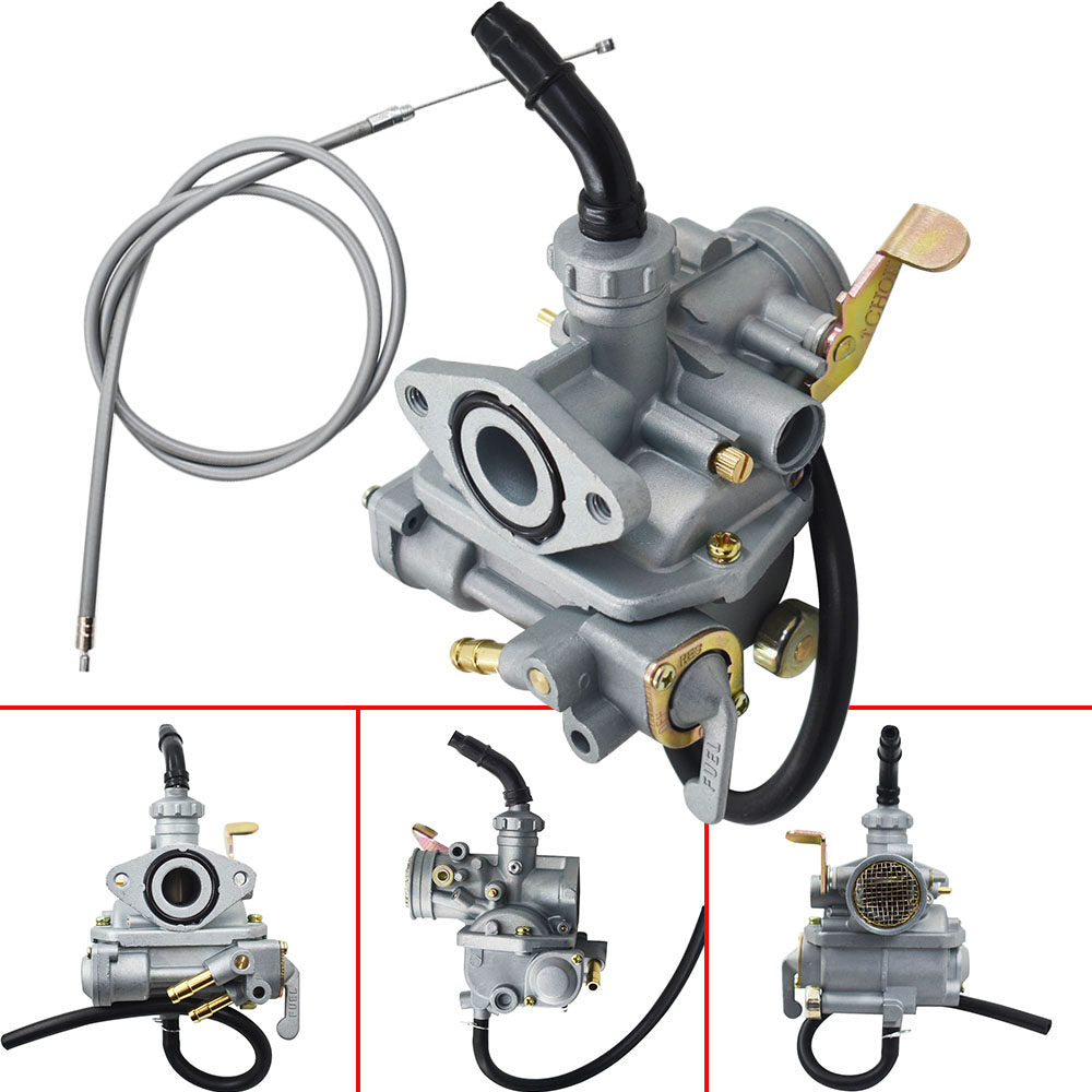 Carburetor with Throttle Cable Replacement for Honda CT70 CT70H CT 70 KO Trail Bike 1969-1977