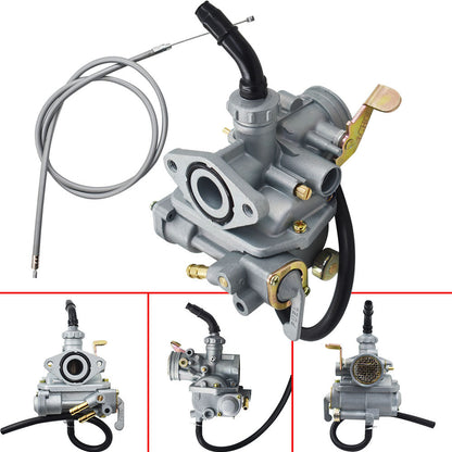 Carburetor with Throttle Cable Replacement for Honda CT70 CT70H CT 70 KO Trail Bike 1969-1977