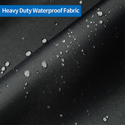 ALL-CARB 600D Water Proof Heavy Duty Trailerable Boat Cover Replacement for Jon Boat 16ft length Beam Width to 75inches Black